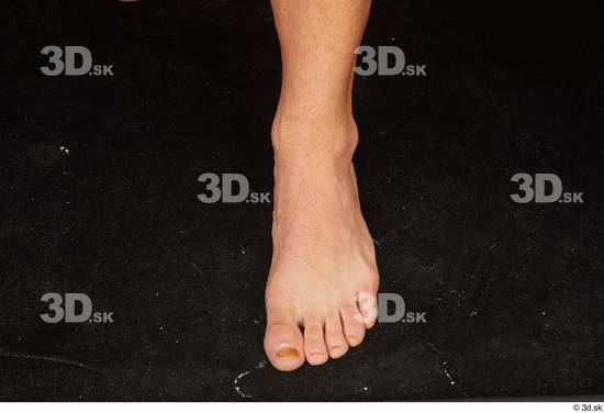 Foot Man White Nude Muscular Studio photo references