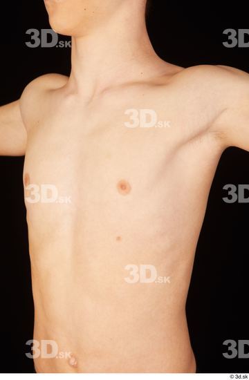 Chest Man White Nude Slim Studio photo references