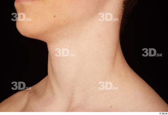 Neck Man White Nude Slim Studio photo references