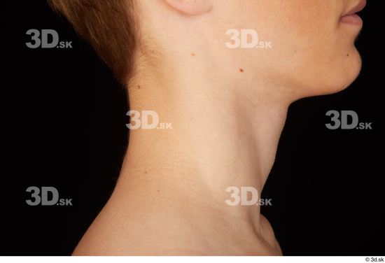 Neck Man White Nude Slim Studio photo references