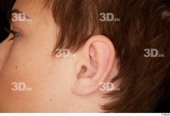 Ear Man White Slim Studio photo references