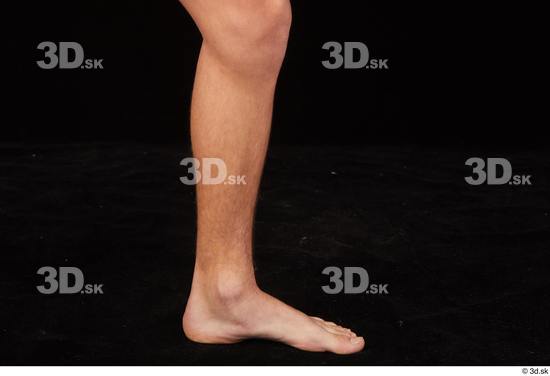 Calf Man White Nude Slim Studio photo references