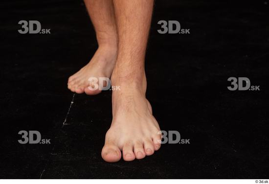 Foot Man White Nude Slim Studio photo references