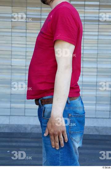 Arm Upper Body Man White Casual Average Street photo references