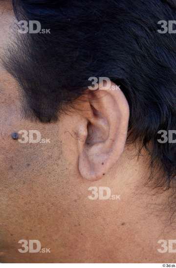 Ear Man White Sports Overweight Street photo references