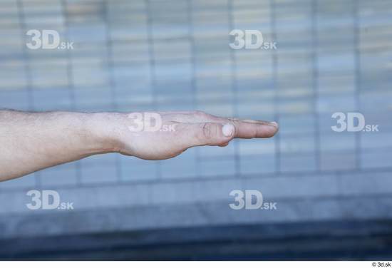 Hand Man White Casual Average Street photo references