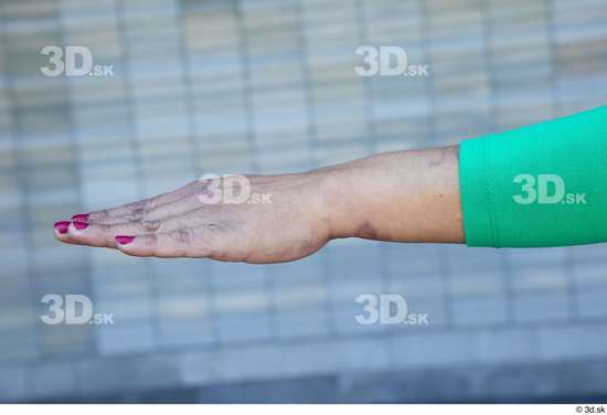 Hand Woman White Casual Average Street photo references