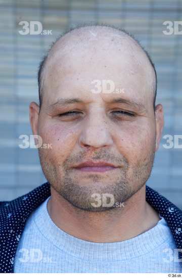 Face Head Man White Casual Chubby Street photo references