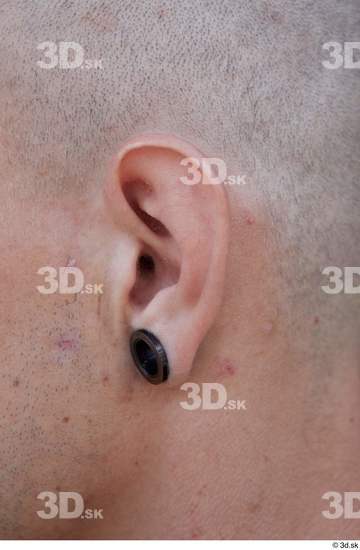 Ear Man White Piercing Casual Slim Street photo references