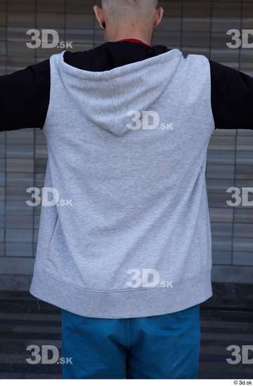 Upper Body Man White Casual Slim Street photo references