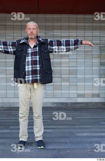 Whole Body Man T poses White Casual Average Standing Street photo references