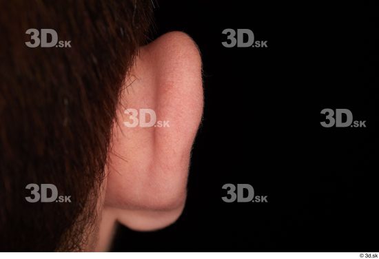 Ear Man White Slim Studio photo references