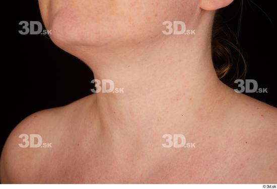 Neck Woman White Chubby Studio photo references