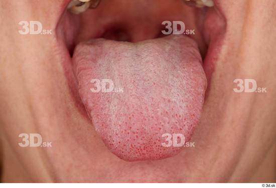 Tongue Woman White Chubby Studio photo references