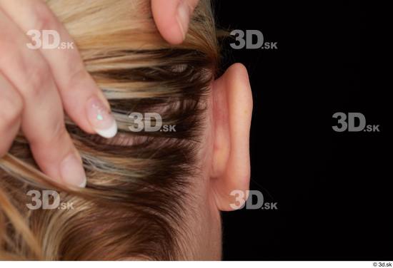 Ear Woman White Chubby Studio photo references