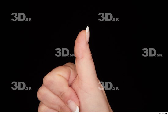 Fingers Woman White Chubby Studio photo references