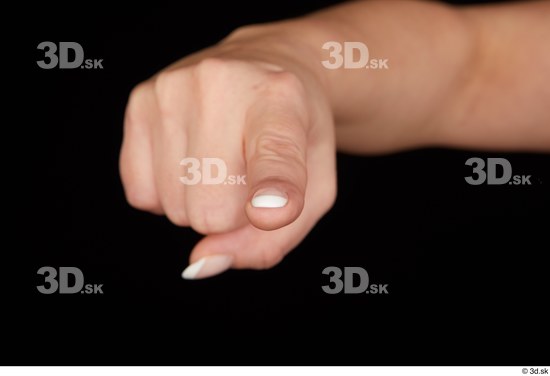 Fingers Woman White Chubby Studio photo references