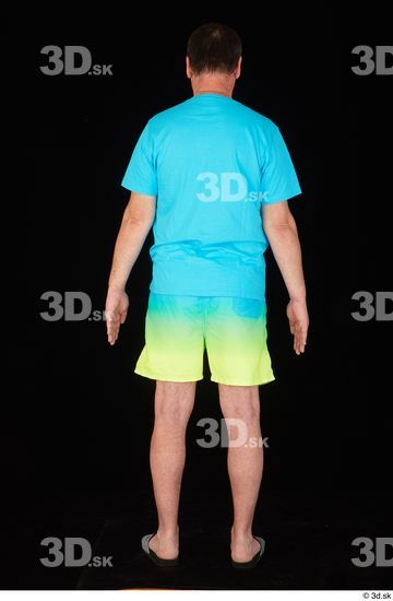 Whole Body Man Shirt Shorts Chubby Standing Studio photo references