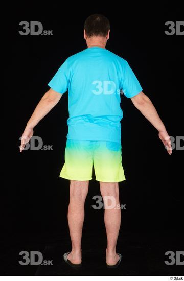 Whole Body Man Shirt Shorts Chubby Standing Studio photo references