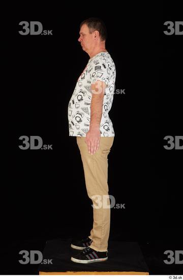 Whole Body Man Shirt Trousers Chubby Standing Studio photo references