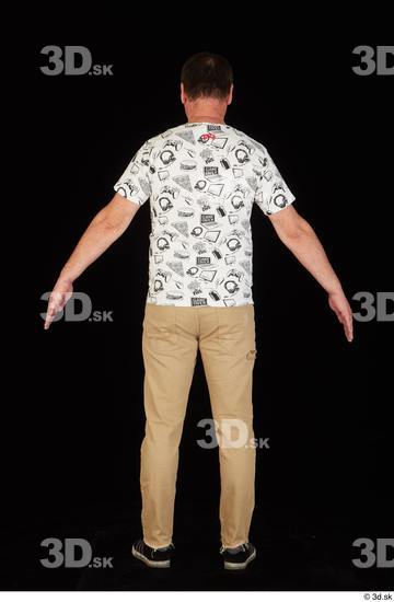 Whole Body Man Shirt Trousers Chubby Standing Studio photo references