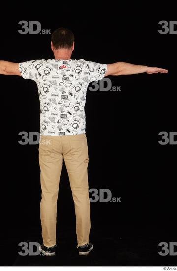 Whole Body Man T poses Shirt Trousers Chubby Standing Studio photo references