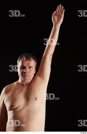 Arm Man White Nude Chubby Studio photo references