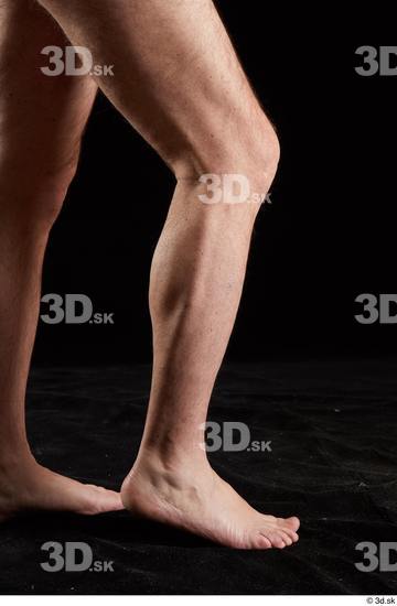 Calf Man White Nude Chubby Studio photo references