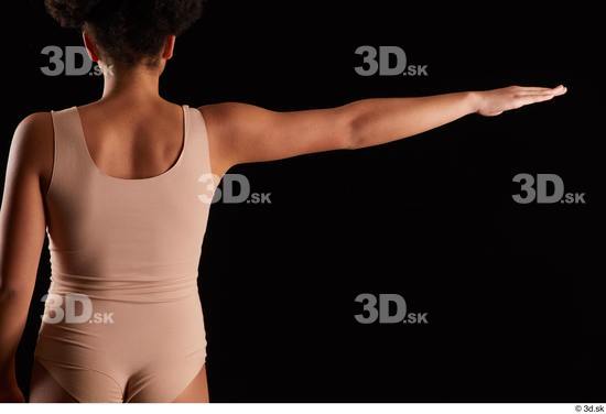 Arm Back Woman Black Underwear Average Studio photo references