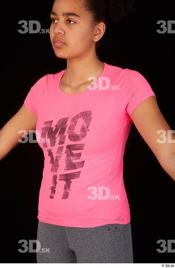 Upper Body Woman Sports Shirt Average Studio photo references