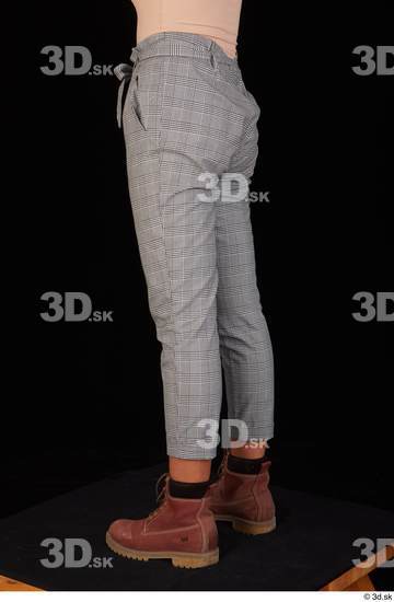 Leg Woman Casual Trousers Average Studio photo references