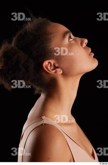 Head Woman Black Average Studio photo references