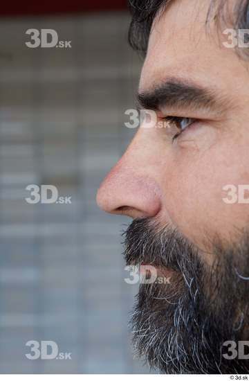 Nose Man White Sports Average Bearded Street photo references
