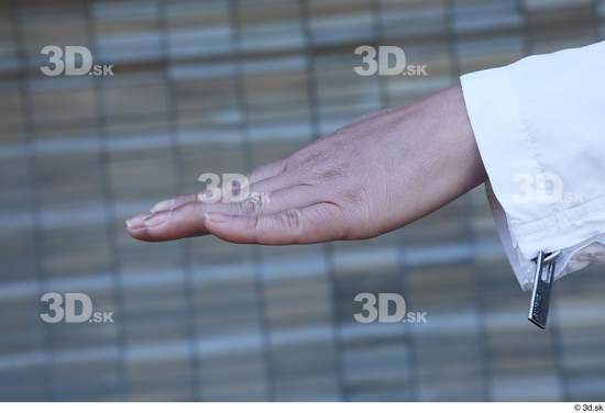 Hand Woman White Casual Average Street photo references