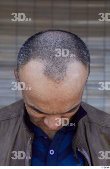 Head Hair Man White Casual Slim Bald Street photo references