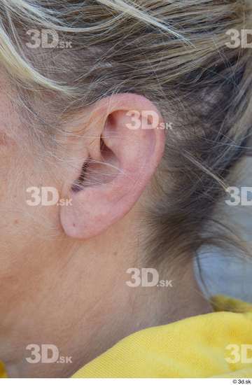 Ear Woman White Casual Slim Street photo references