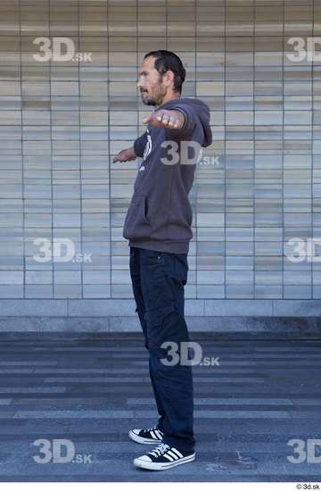 Whole Body Man T poses White Casual Slim Standing Street photo references