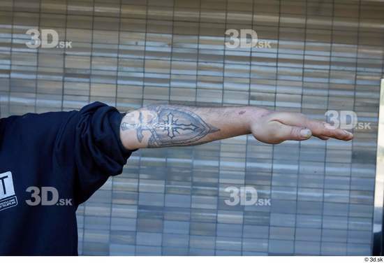 Arm Man White Tattoo Casual Slim Street photo references