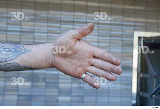 Hand Man White Tattoo Casual Slim Street photo references