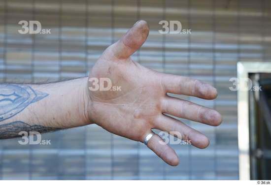 Hand Man White Tattoo Casual Slim Street photo references