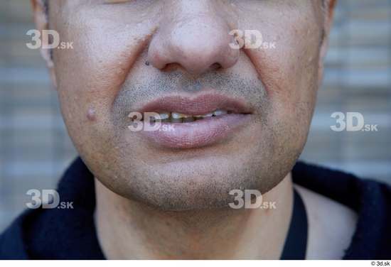 Mouth Man White Casual Average Street photo references