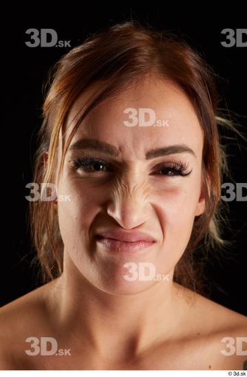 Woman White Slim Female Studio Poses