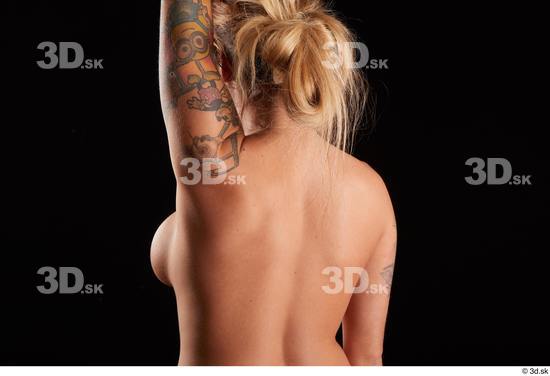 Woman White Slim Female Studio Poses