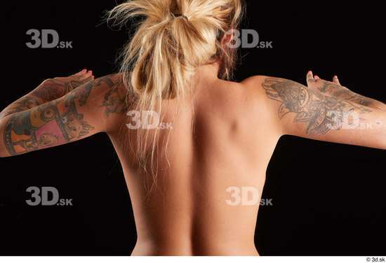 Woman White Slim Female Studio Poses