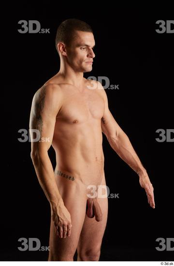 Man White Athletic Male Studio Poses