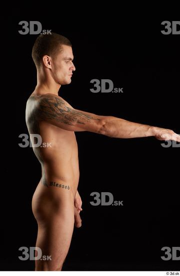 Man White Athletic Male Studio Poses