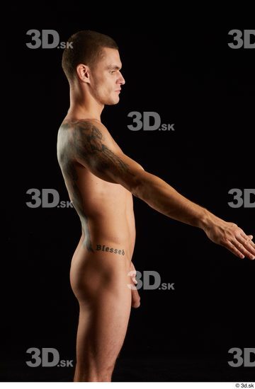 Man White Athletic Male Studio Poses