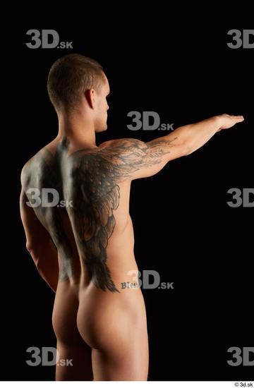 Man White Athletic Male Studio Poses