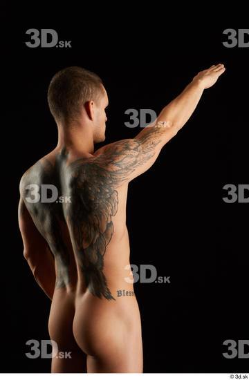 Man White Athletic Male Studio Poses