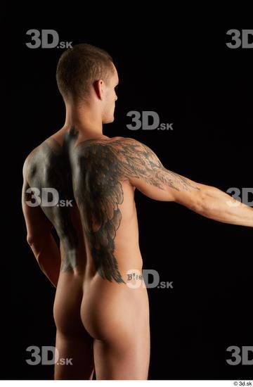 Man White Athletic Male Studio Poses